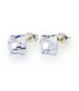SPARK KOLCZYKI MEDIUM CUBE STUDS CRYSTAL