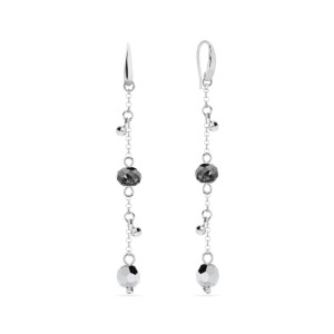 SPARK KOLCZYKI AURA CRYSTAL i SILVER NIGHT