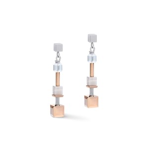KOLCZYKI ROSEGOLD-SILVER 