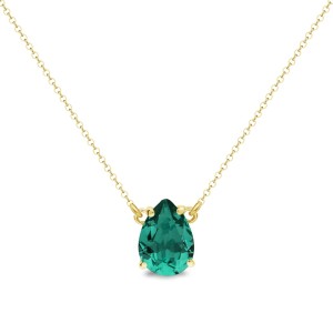 SPARK NASZYJNIK PARISO SINGLE EMERALD 