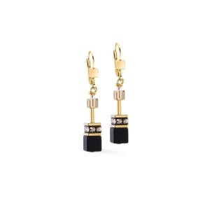 KOLCZYKI BLACK GOLD