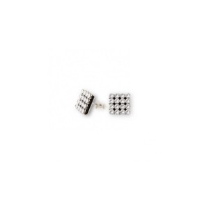 SPARK KOLCZYKI MESH STUDS CRYSTAL