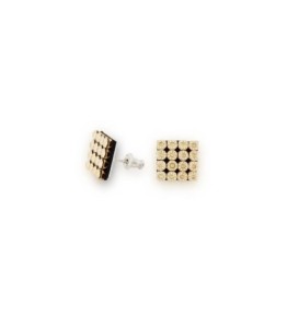 SPARK KOLCZYKI MESH STUDS GOLDEN SHADOW