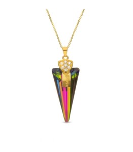 SPARK NASZYJNIK SPIKE GOLD VITRAIL MEDIUM